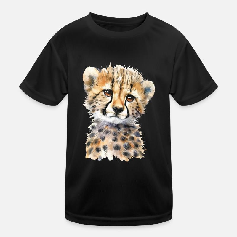 Gepard Kinder Funktions-T-Shirt