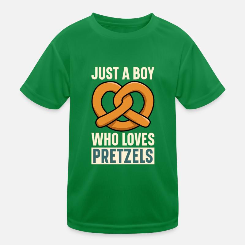 Bretzel Brezeln Bäcker Backwaren Kinder Funktions-T-Shirt