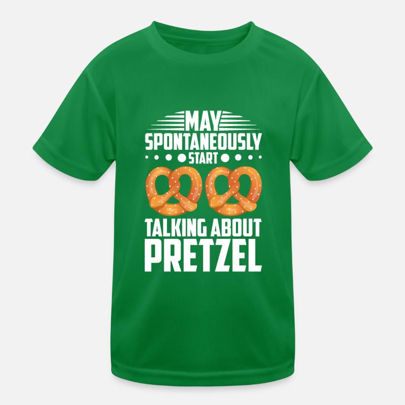Bretzel Brezeln Bäcker Backwaren Kinder Funktions-T-Shirt