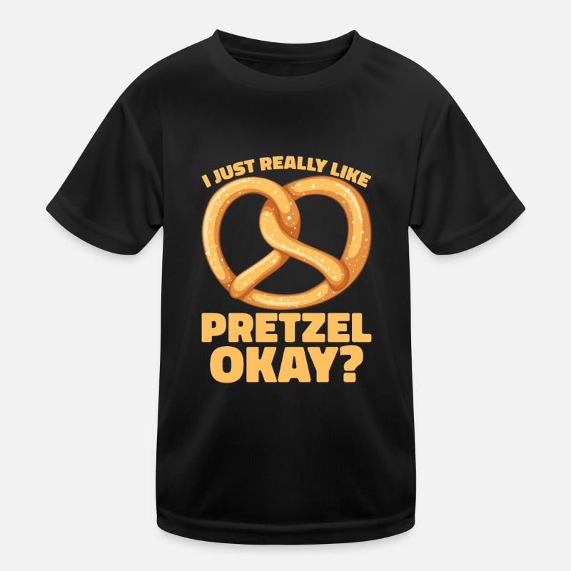 Bretzel Brezeln Bäcker Backwaren Kinder Funktions-T-Shirt