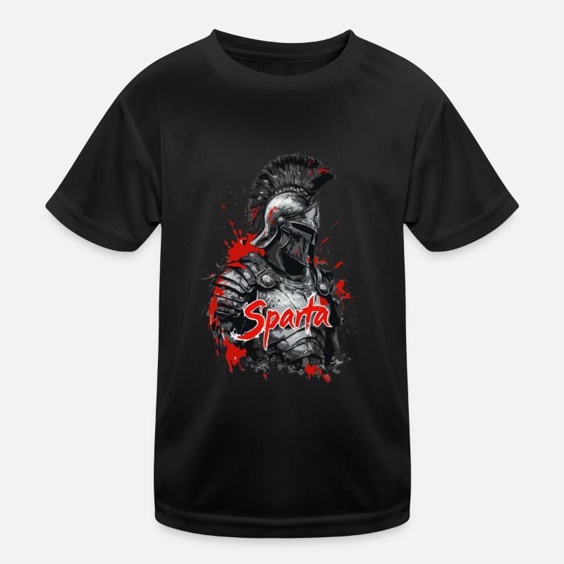 Soldat spartiate - Conception d’éclaboussures T-shirt sport Enfant