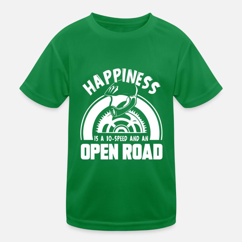 Bicycle Bicycle Happiness Kids Functional T-Shirt