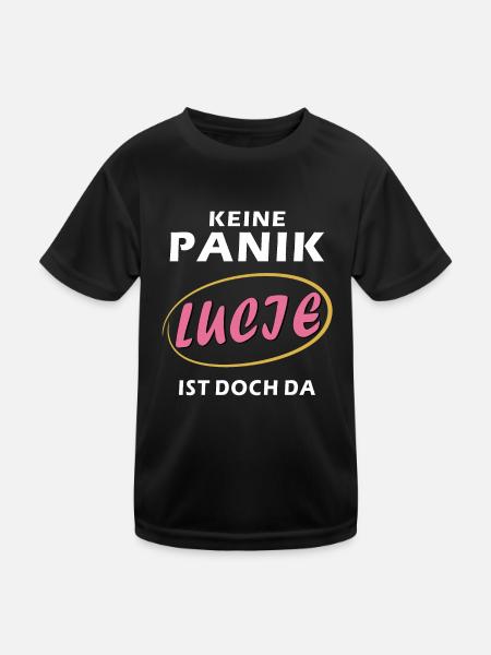 DON'T PANIC LUCIE - Kids Functional T-Shirt - black - Front