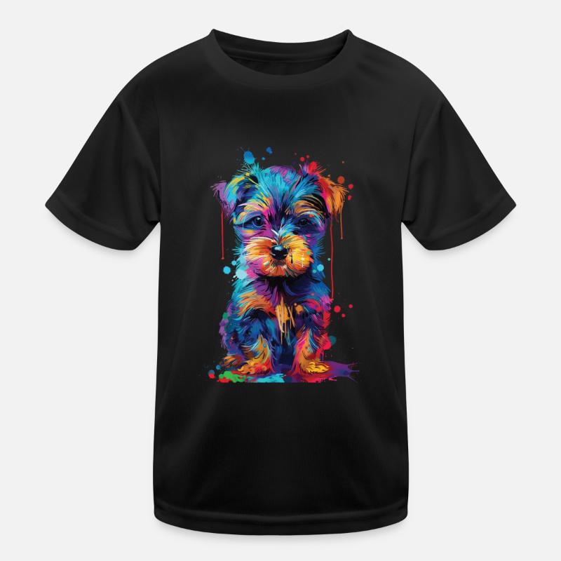 Hund Kinder Funktions-T-Shirt