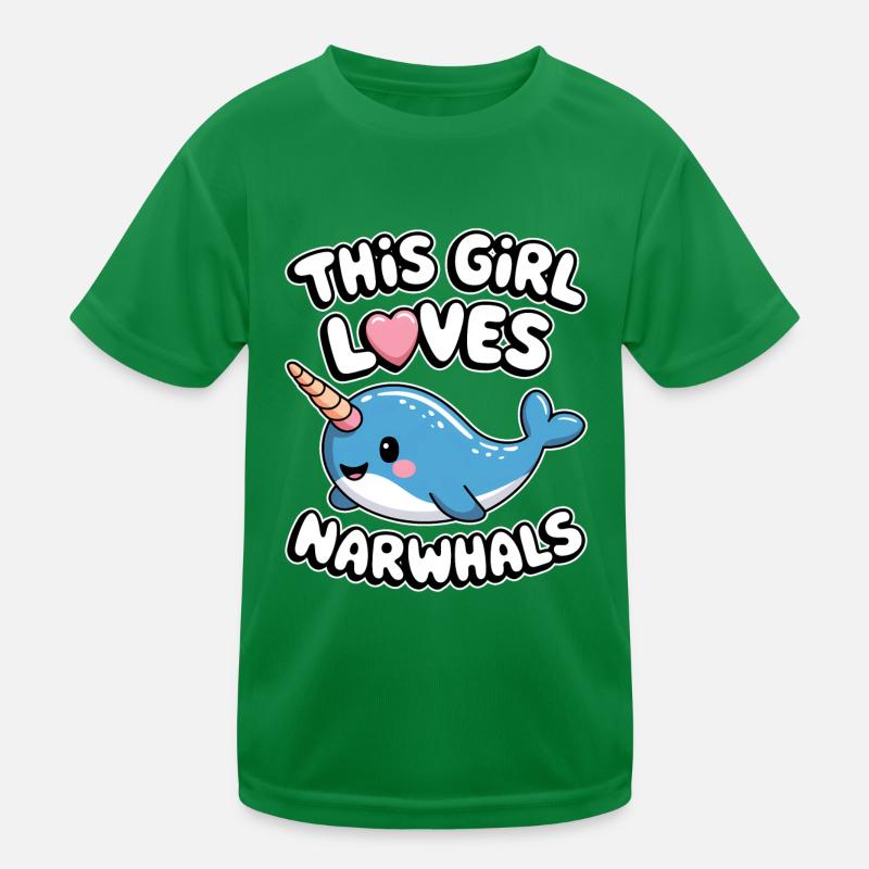 Narwal Spruch Narwale Lustiges Narwal Geschenk Kinder Funktions-T-Shirt