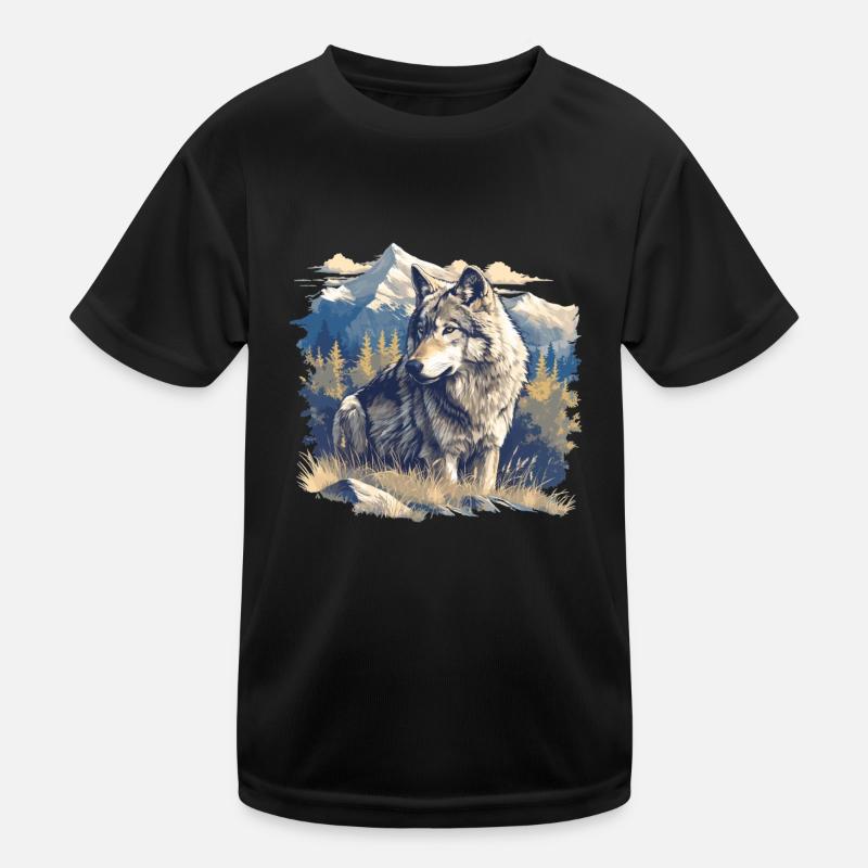Loups Loup T-shirt sport Enfant