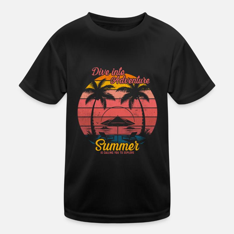 Dive into adventure; summer is calling you to expl Kids Functional T-Shirt