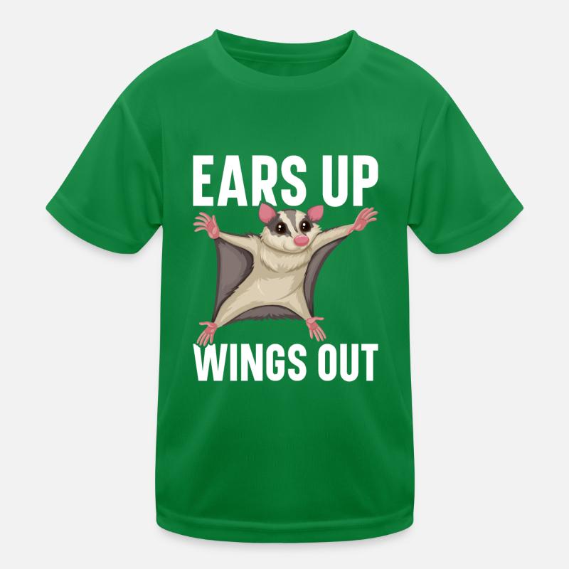 Planeur Flying Squirrel Suger Planeur Planeur à tête courte T-shirt sport Enfant