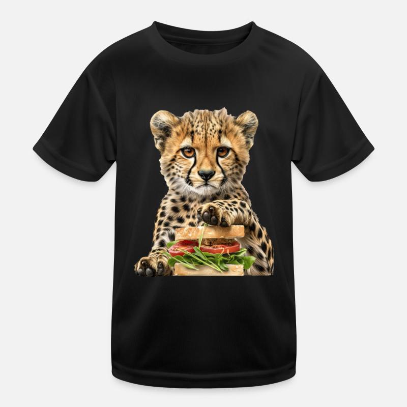 Gepard Kinder Funktions-T-Shirt