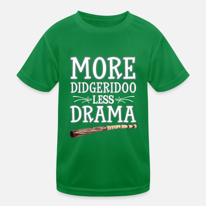 Didgeridoo Player Embracing Aboriginal Instrument Kinder Funktions-T-Shirt