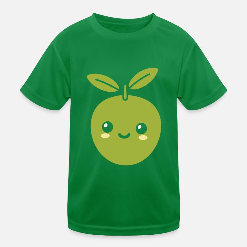 Olive Kinder Funktions-T-Shirt