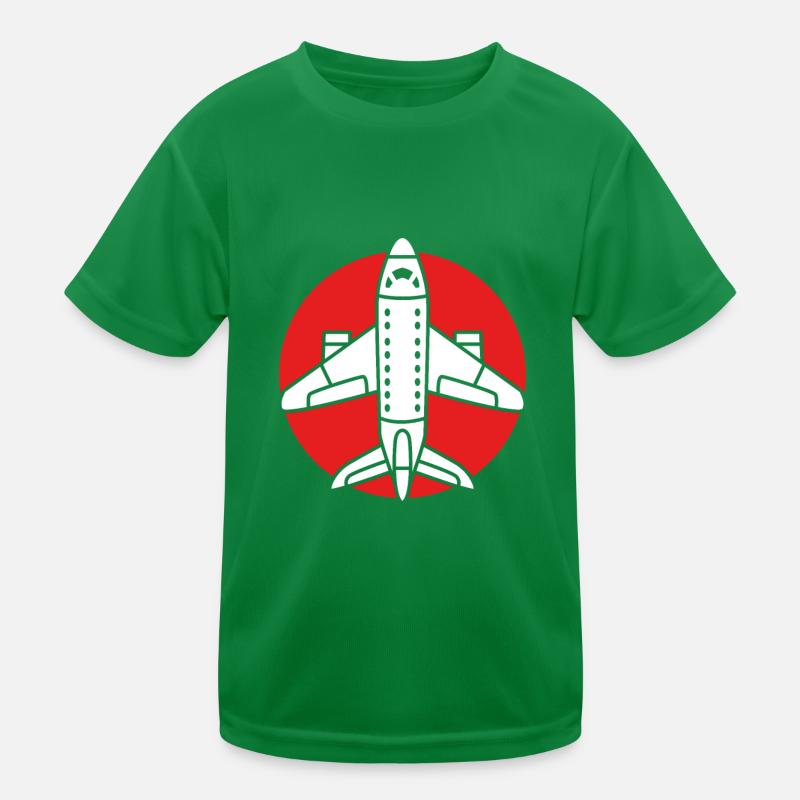 Pilot Flugzeug Kinder Funktions-T-Shirt