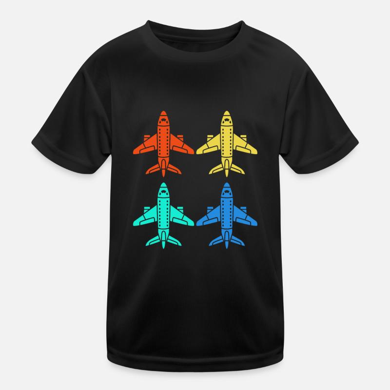 Pilot Flugzeug Kinder Funktions-T-Shirt