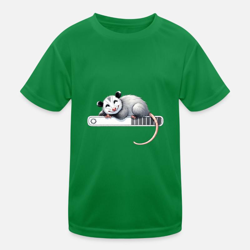Relaxed possum sleep mode Kids Functional T-Shirt