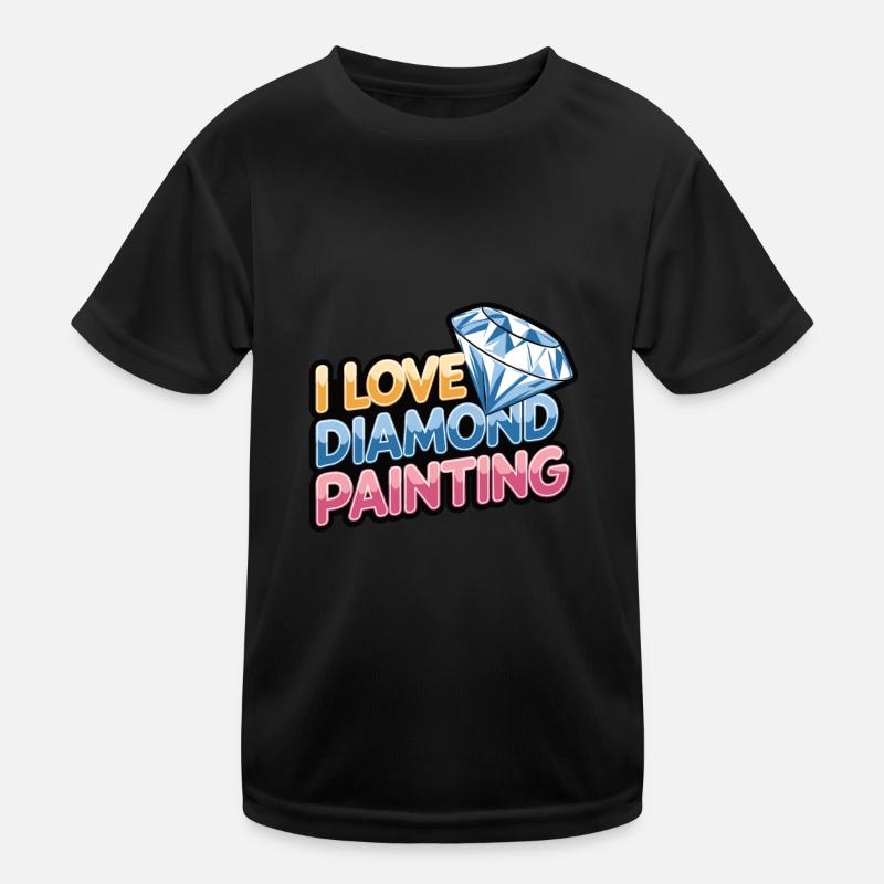 Diamond Painting Diamond Painter Kinder Funktions-T-Shirt
