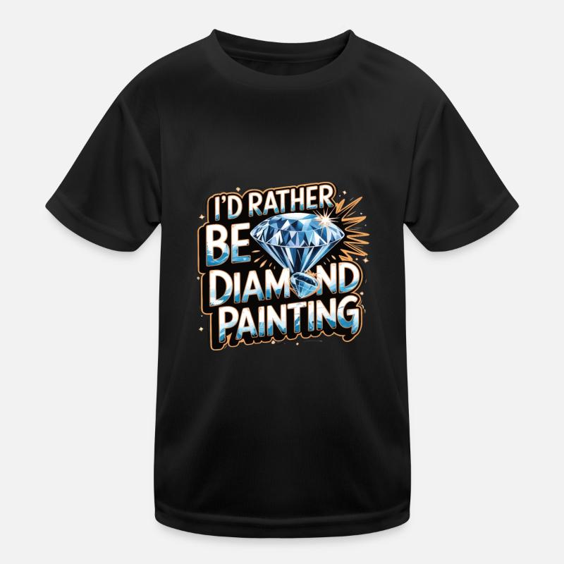Diamond Painting Diamond Painter Kinder Funktions-T-Shirt