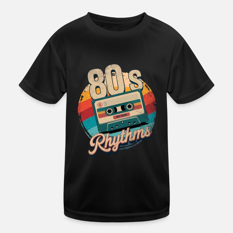 80's rhythm cassette Kids Functional T-Shirt