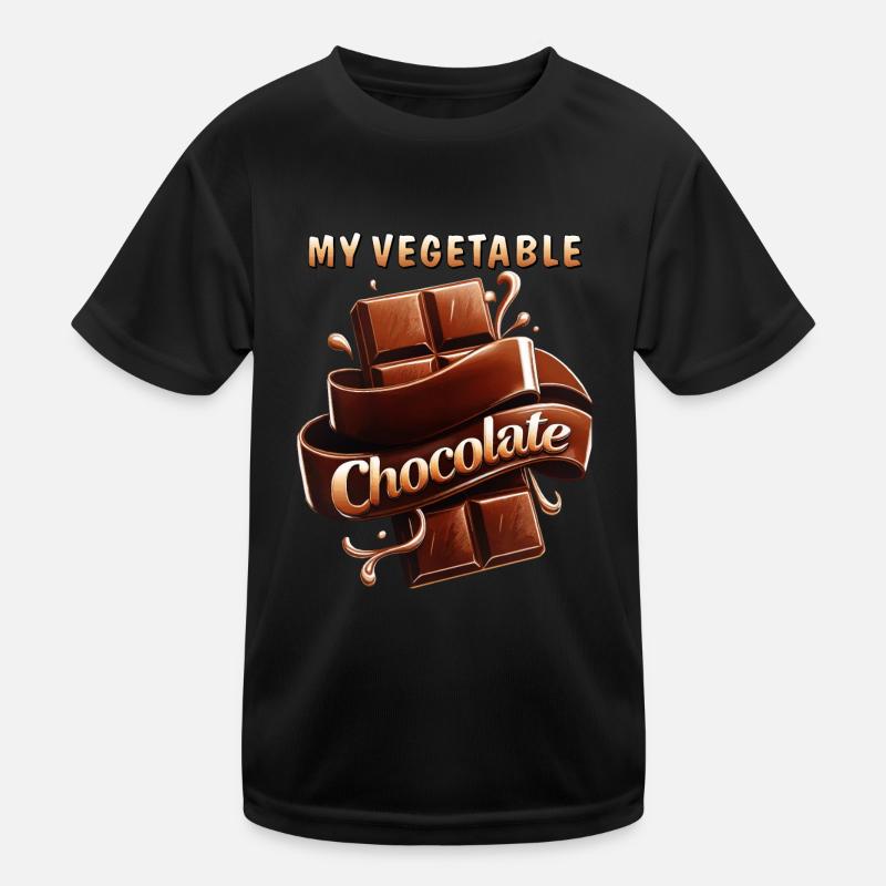 MY VEGETABLE CHOCOLATE Kinder Funktions-T-Shirt