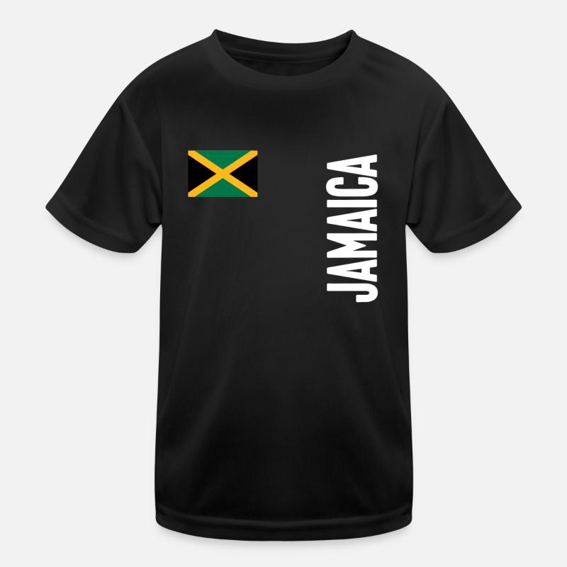 Jamaica Jamaica Rasta Raggea Rastafari Flag Kids Functional T-Shirt