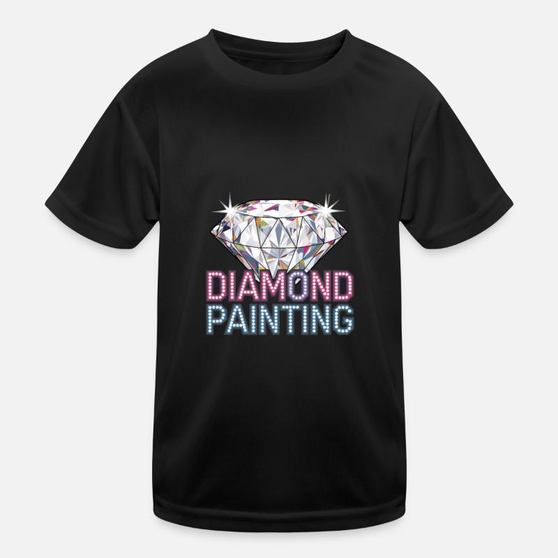 Diamond Painting Diamond Painter Kinder Funktions-T-Shirt