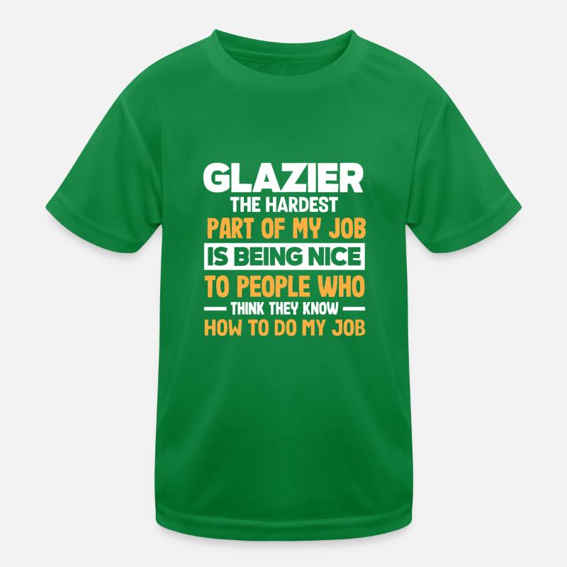 Glaser Geschenk Kinder Funktions-T-Shirt