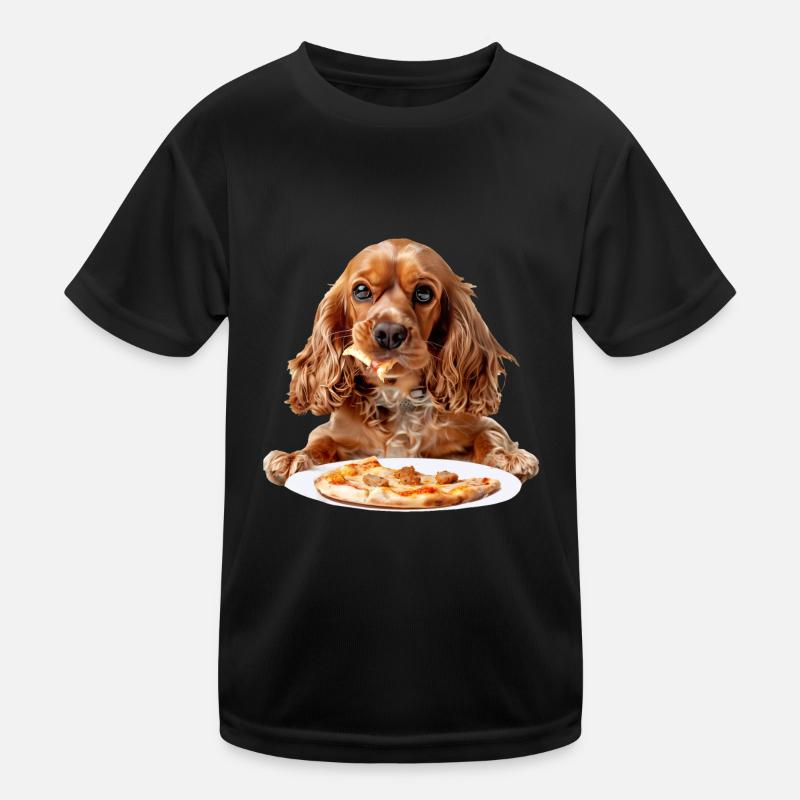 Cocker Spaniel - Kids Functional T-Shirt - black