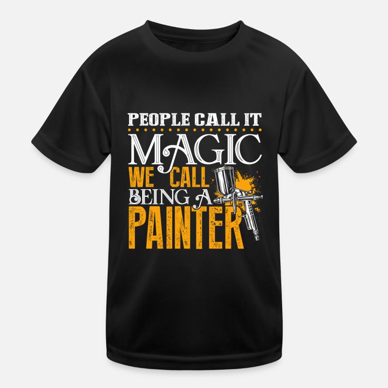 Painter Being A Painter Kids Functional T-Shirt