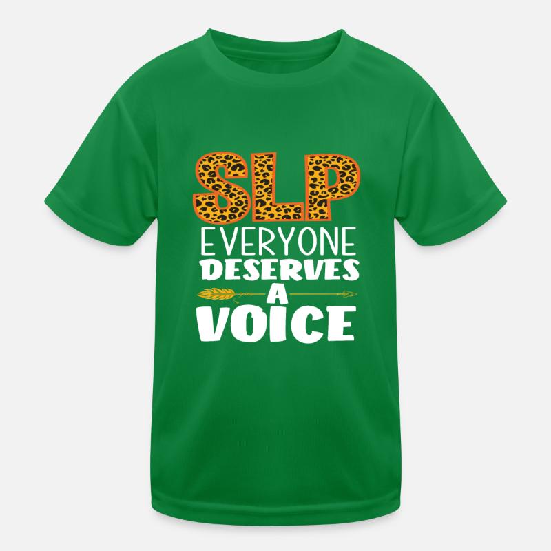 SLP Everyone deserves a vote Kids Functional T-Shirt