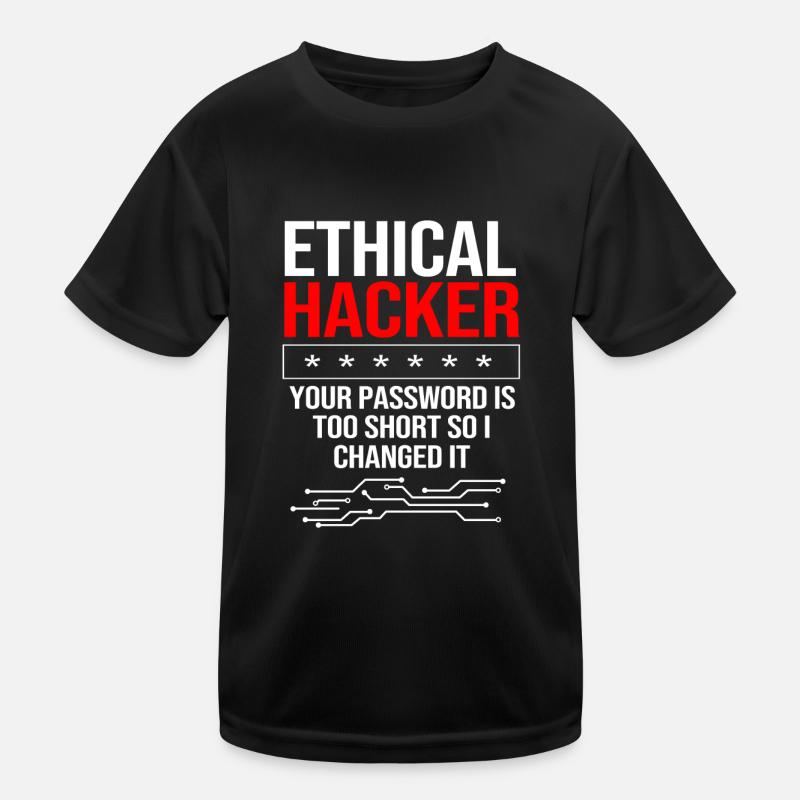 Cyber programmeur cybersécurité Hacker T-shirt sport Enfant