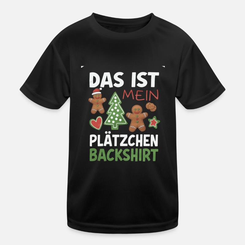 Cookie Baking Shirt Funny Christmas Design Kids Functional T-Shirt