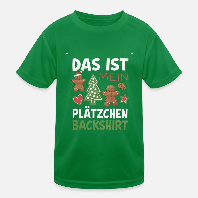 Chemise de cuisson de biscuits Design de Noël drôle T-shirt sport Enfant