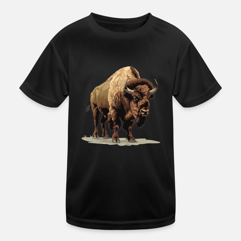 Bisons Bison Kinder Funktions-T-Shirt