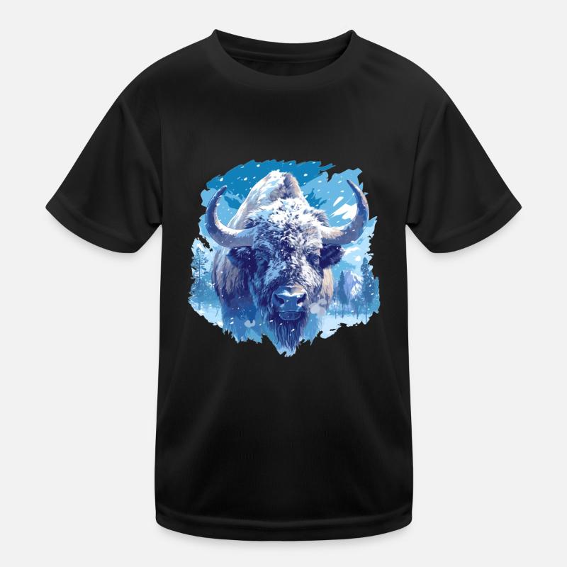 Bisons Bison Kinder Funktions-T-Shirt