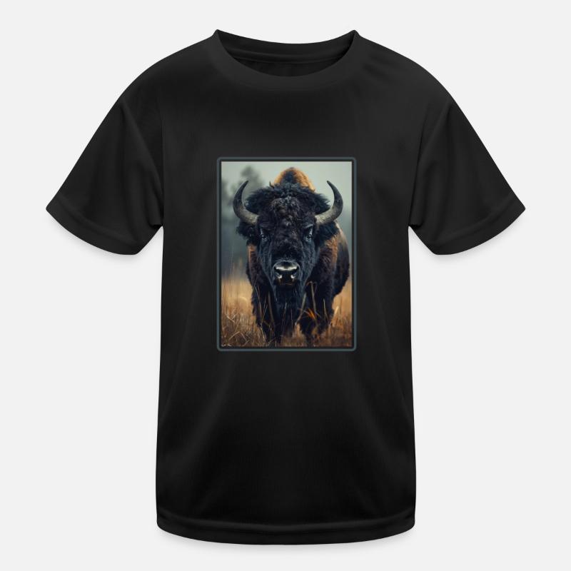 Bisons Bison Kinder Funktions-T-Shirt