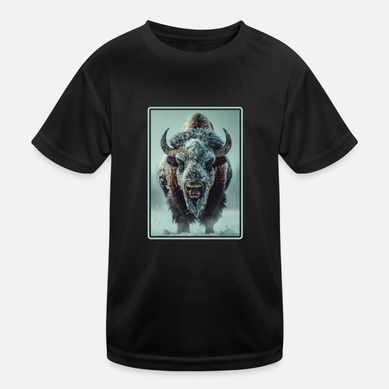 Bisons Bison Kinder Funktions-T-Shirt