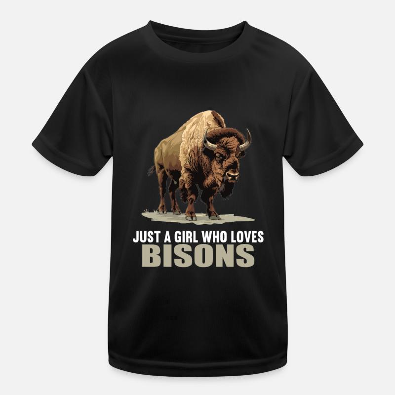 Bisons Bison Kinder Funktions-T-Shirt
