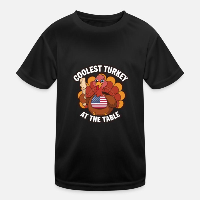 Lustiger Thanksgiving Truthahn Kinder Funktions-T-Shirt