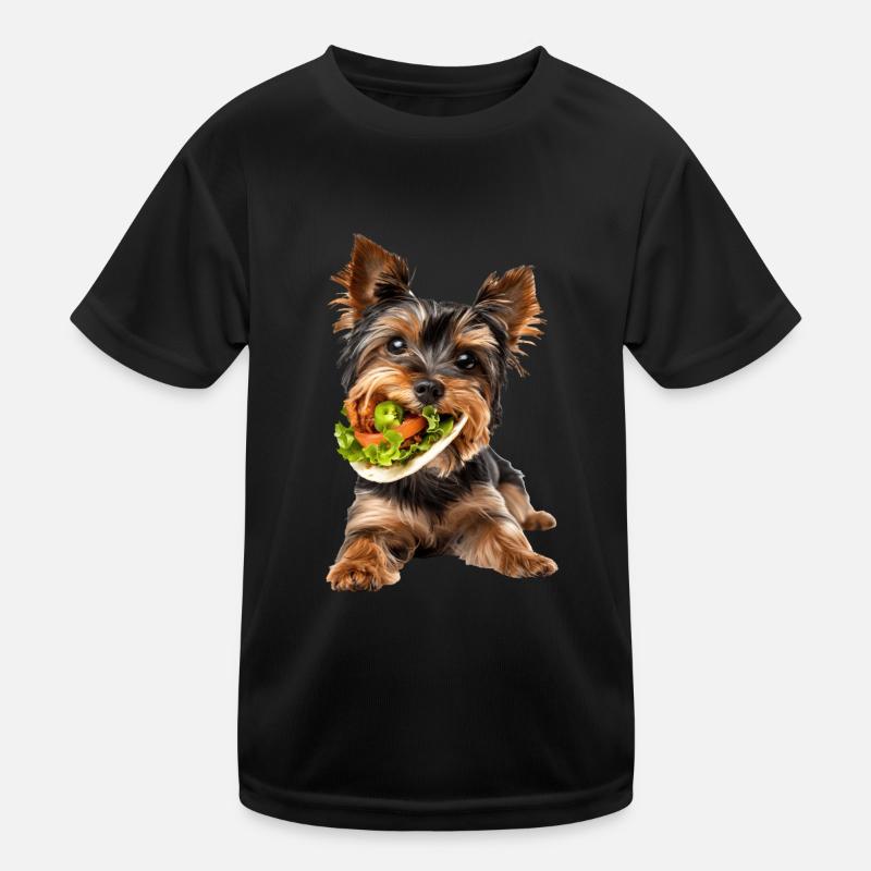 Yorkshire Terrier Kinder Funktions-T-Shirt