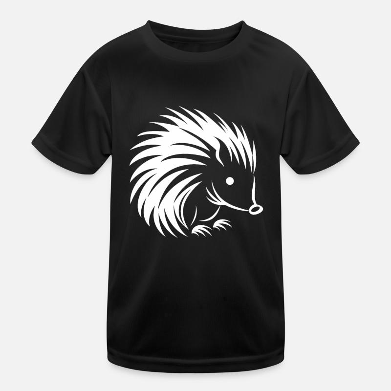 Stachelschwein Kinder Funktions-T-Shirt