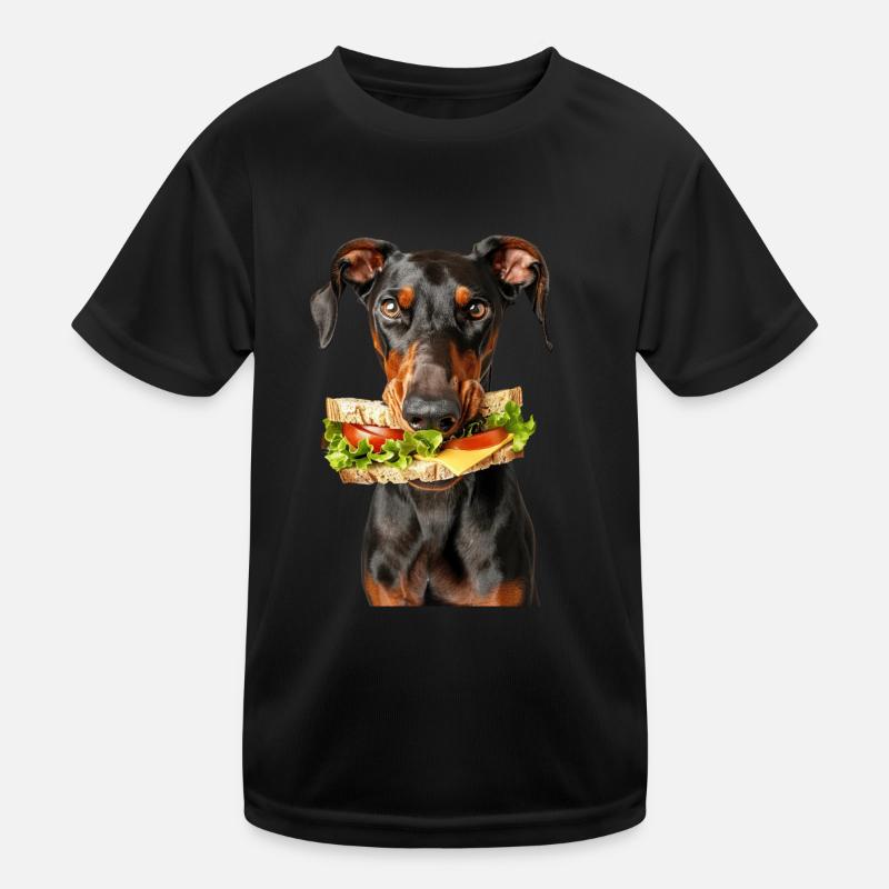 Doberman Kids Functional T-Shirt