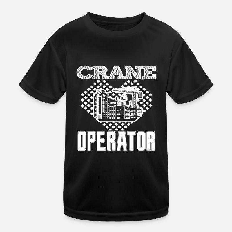 Crane Operator Crane Operator Heart Kids Functional T-Shirt