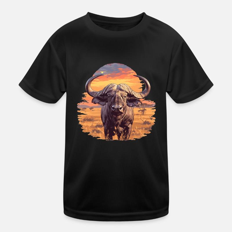Buffalos Buffalo Büffel Kids Functional T-Shirt
