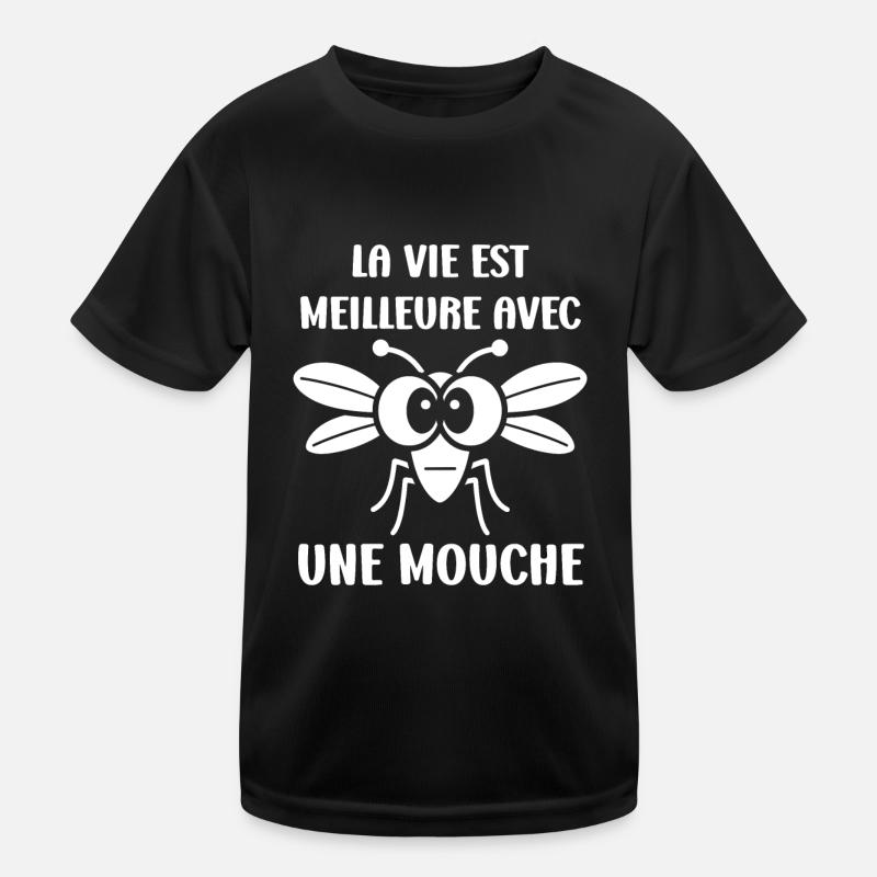 Insect Quote Fly Humor Kids Functional T-Shirt