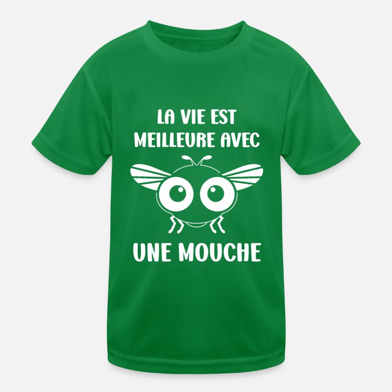 Insecte Citation humour mouche T-shirt sport Enfant