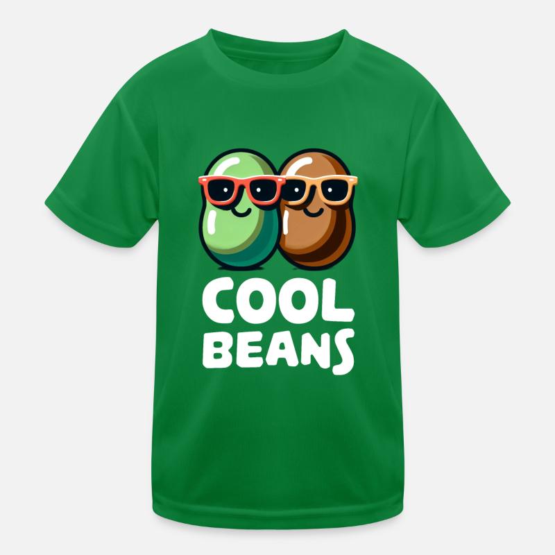 Coole Bohnen Lustiges Bohnendesign Kinder Funktions-T-Shirt