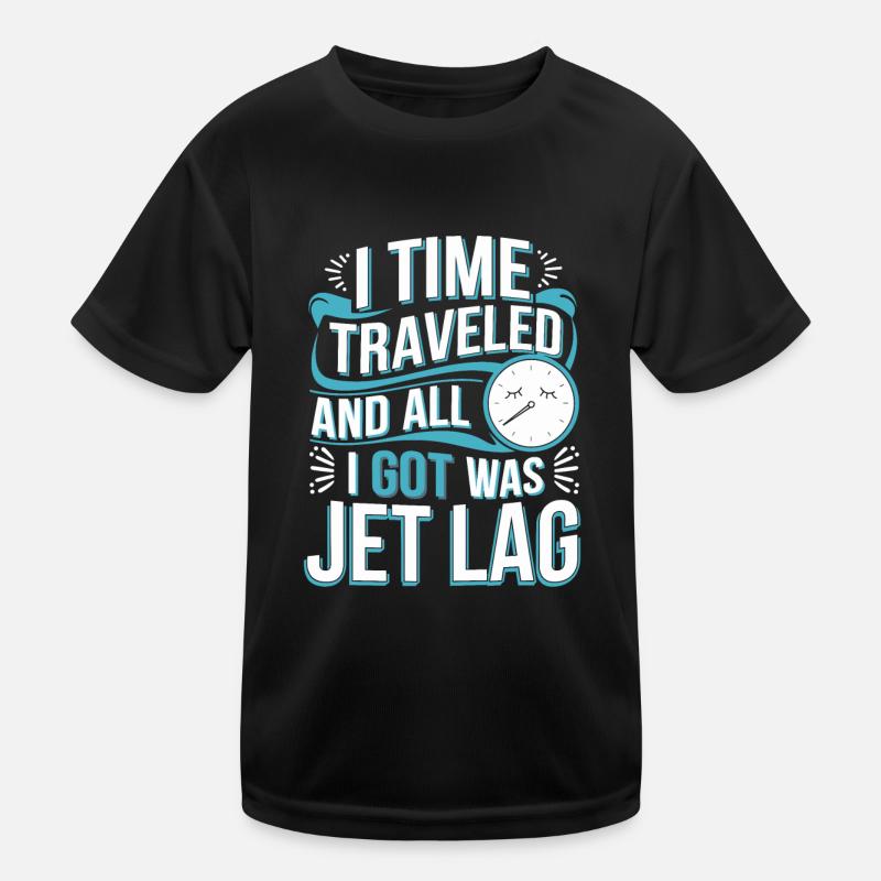 Time travel sci-fi enthusiast and time machine Kids Functional T-Shirt