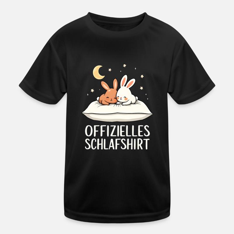 Offizielles Schlafshirt Hasen Hase Paar Kinder Funktions-T-Shirt