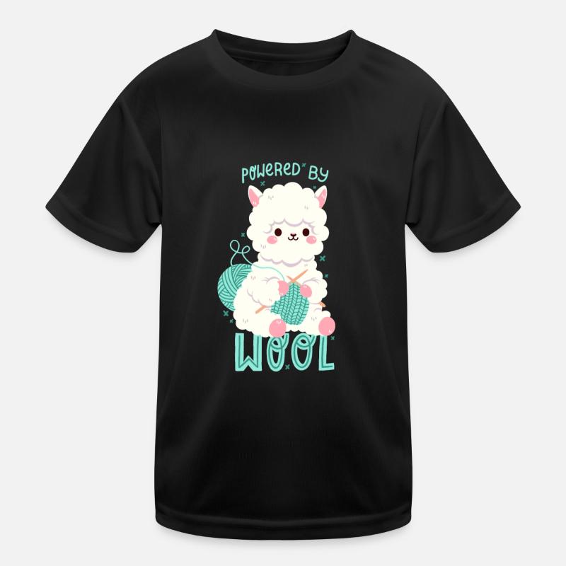 Alpaka mit Wolle Kinder Funktions-T-Shirt