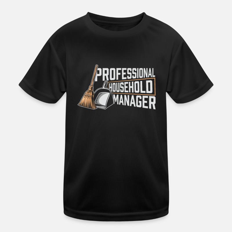 Hausfrau Kinder Funktions-T-Shirt