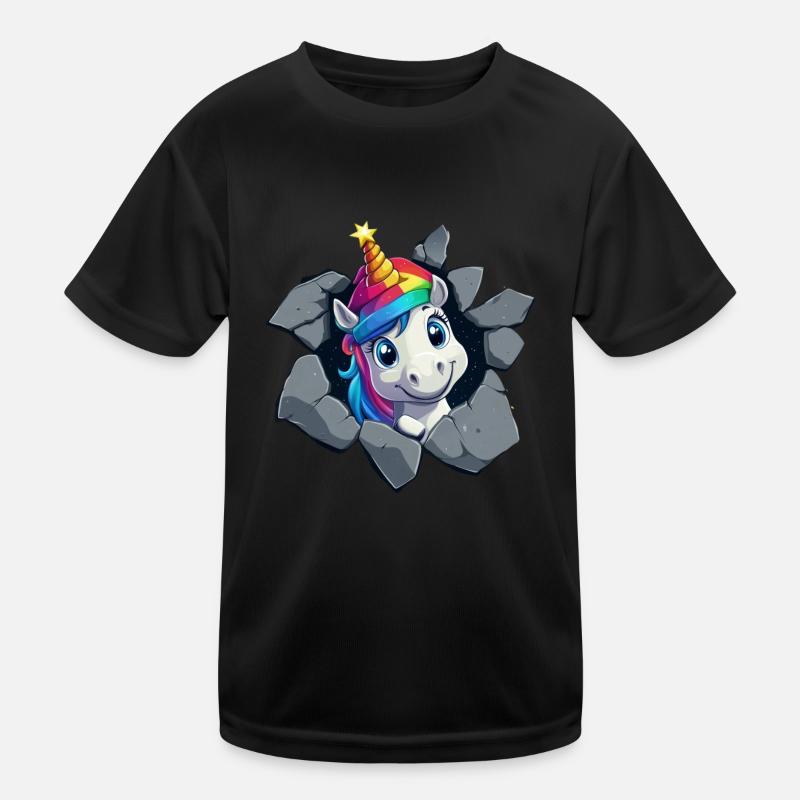Lustiges Einhorn Weihnachten Einhörner Unicorn Kinder Funktions-T-Shirt